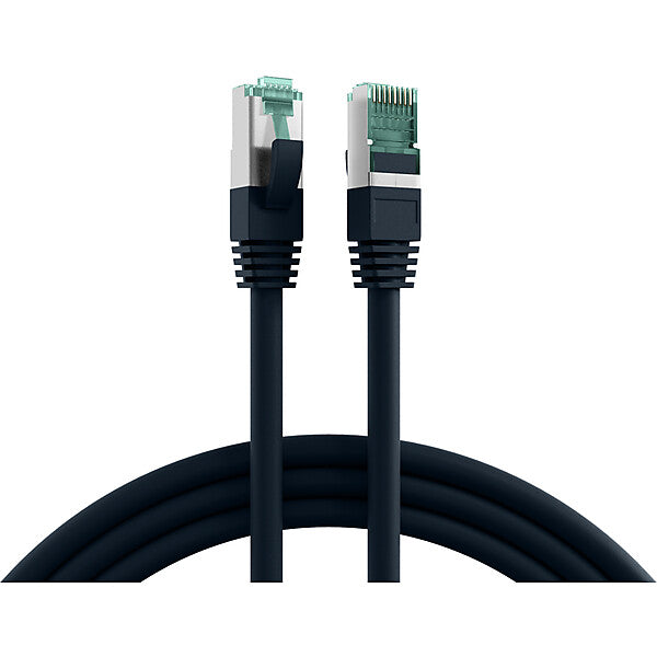 EFB-Elektronik Patchkabel Cat.6A S/FTP RJ45 EC6000A 0.5m sw